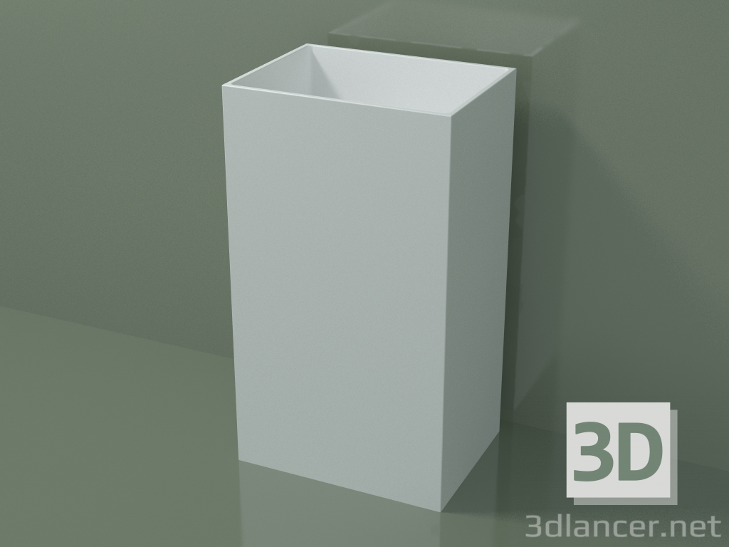 3D Modell Standwaschbecken (03UN26101, Glacier White C01, L 48, P 36, H 85 cm) - Vorschau
