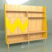 3d модель Стінка Woo Wall фарбована (жовто-гірчичний) – превью