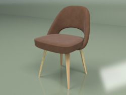 Кресло Side 1 (коричневый, белый дуб)