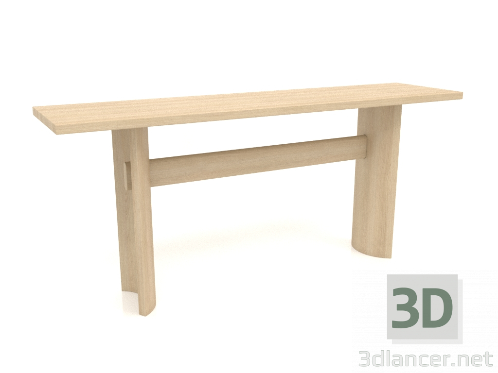 3D Modell Konsole DT 05 (1600x400x700, Holz weiß) - Vorschau