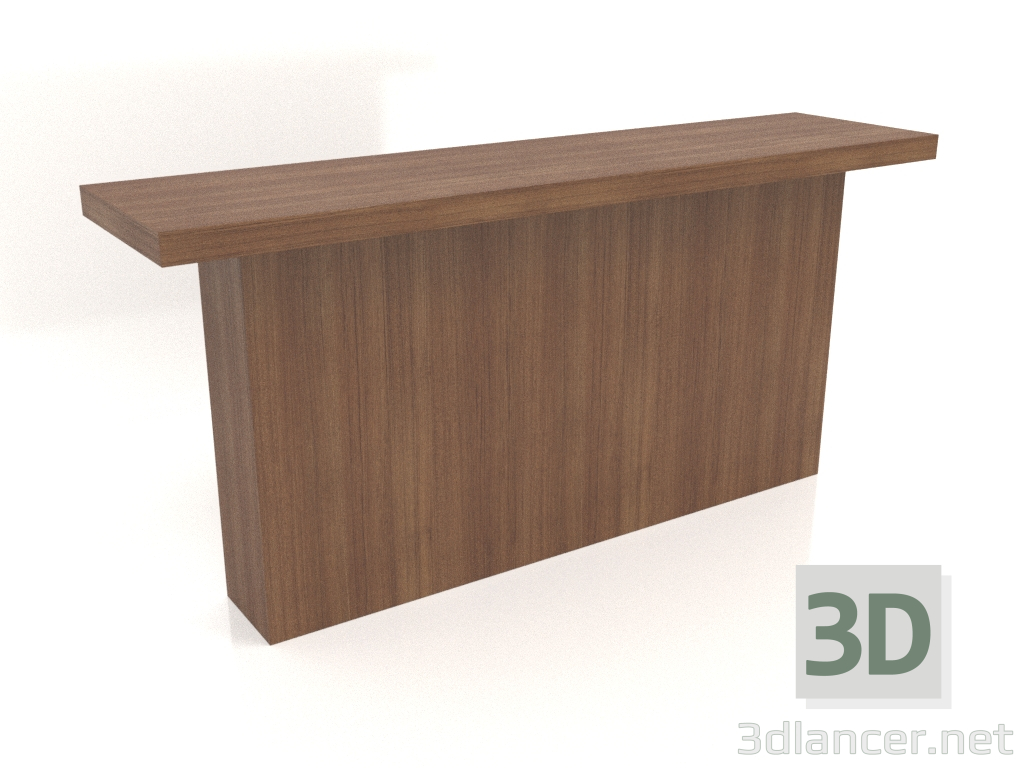 3D modeli Konsol masası KT 10 (1600x400x750, ahşap kahverengi ışık) - önizleme