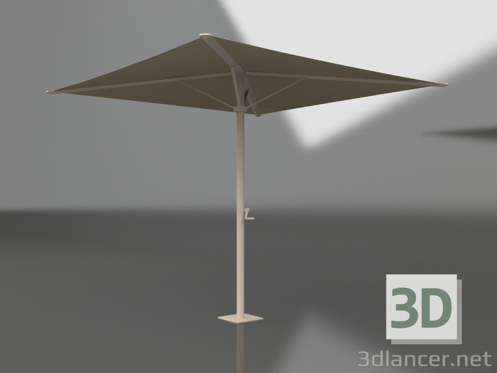 modello 3D Ombrello pieghevole con base piccola (Sabbia) - anteprima