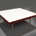 3d model Square coffee table (Wine red, DEKTON Zenith) - preview