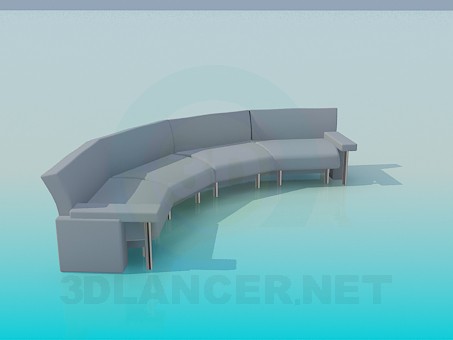 3d модель Диван – превью 3d модель Диван – превью