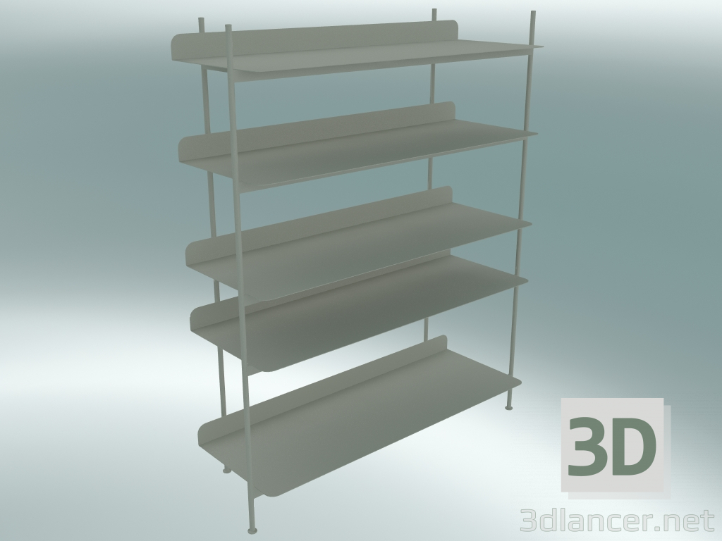 modèle 3D Compilation du système de rack (configuration 3, gris) - preview