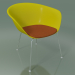 3d model Lounge chair 4222 (4 legs, with seat cushion, PP0002) - preview