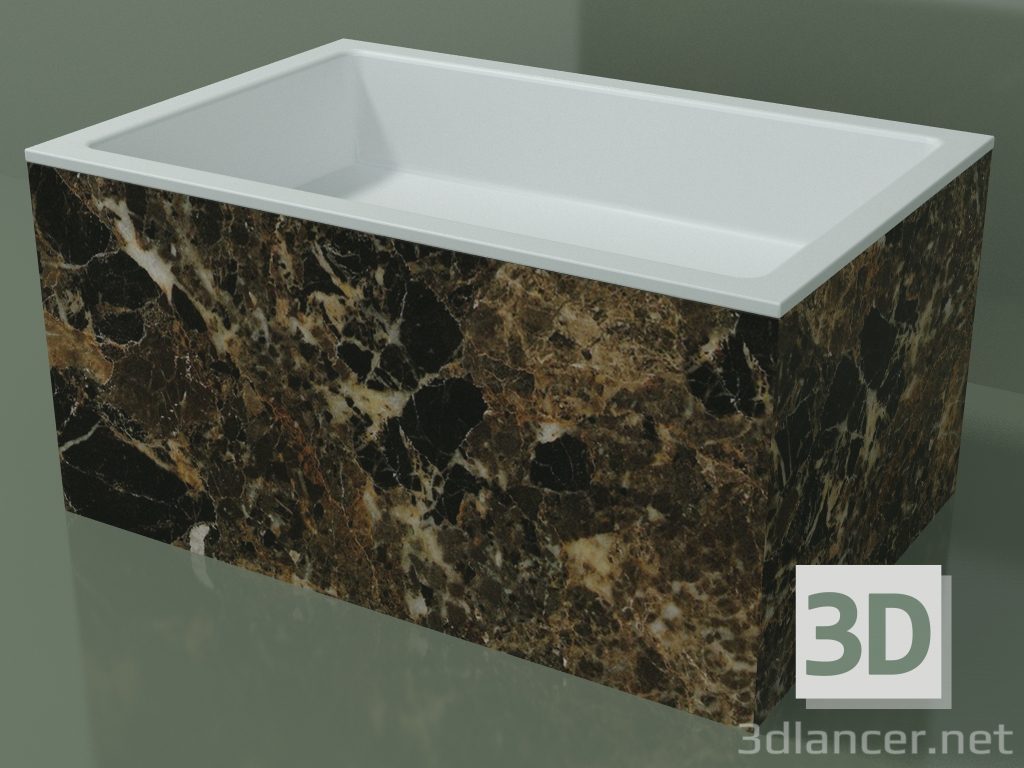 3D modeli Tezgah üstü lavabo (01R142301, Emperador M06, L 72, P 48, H 36 cm) - önizleme