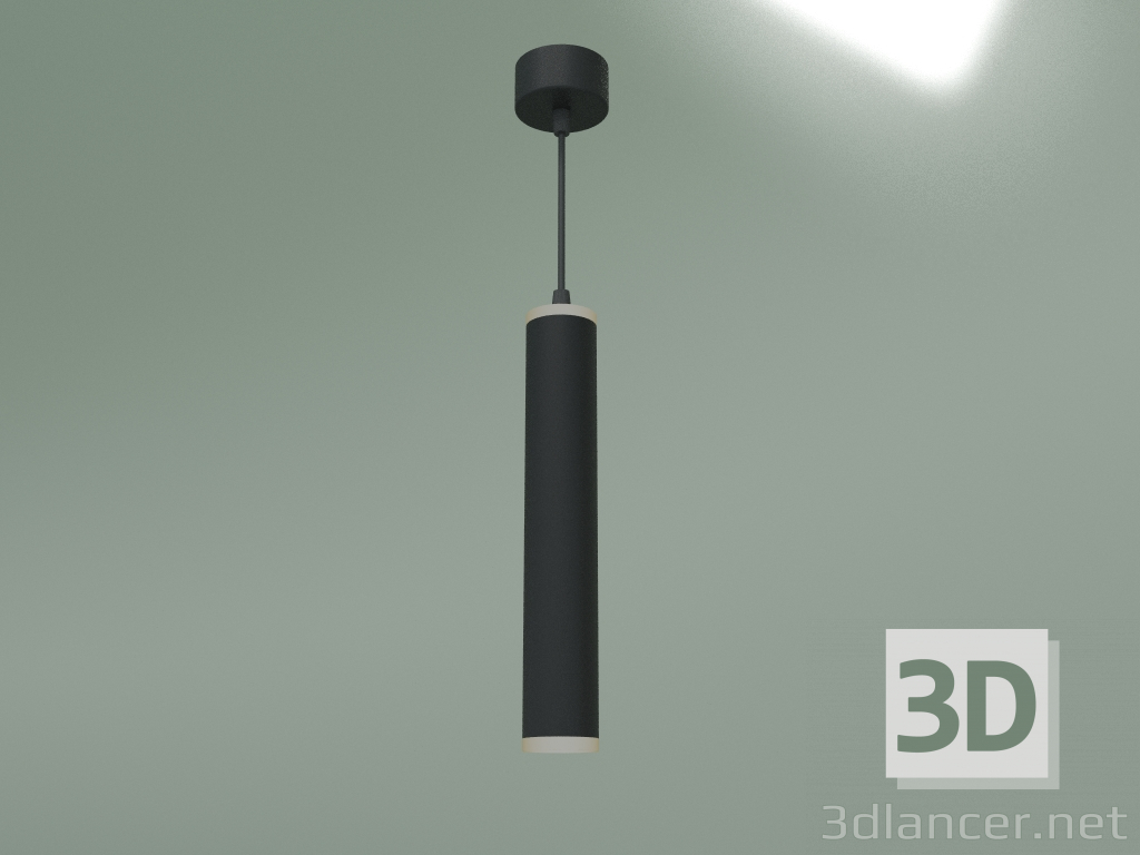 3d model Lámpara colgante LED DLR035 (negro mate) - vista previa