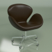 3d model Swan Chair on Wheels (Chocolate Brown) - preview