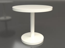 Dining table DT 012 (D=800x750, white plastic color)