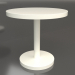 3d model Dining table DT 012 (D=800x750, white plastic color) - preview