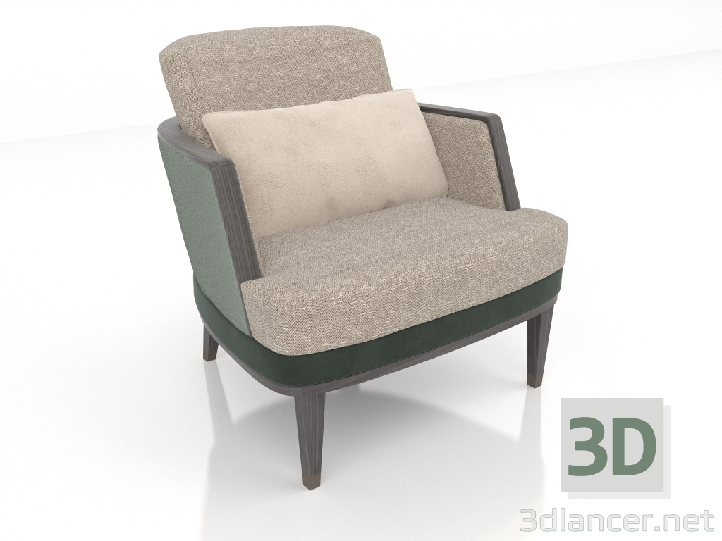 3d model Armchair (D673) - preview