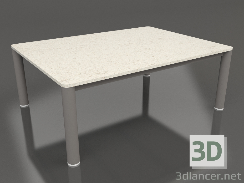 modello 3D Tavolino 70×94 (Grigio quarzo, DEKTON Danae) - anteprima