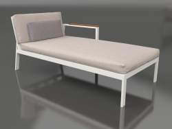 Sofa module, section 2 right (Agate gray)