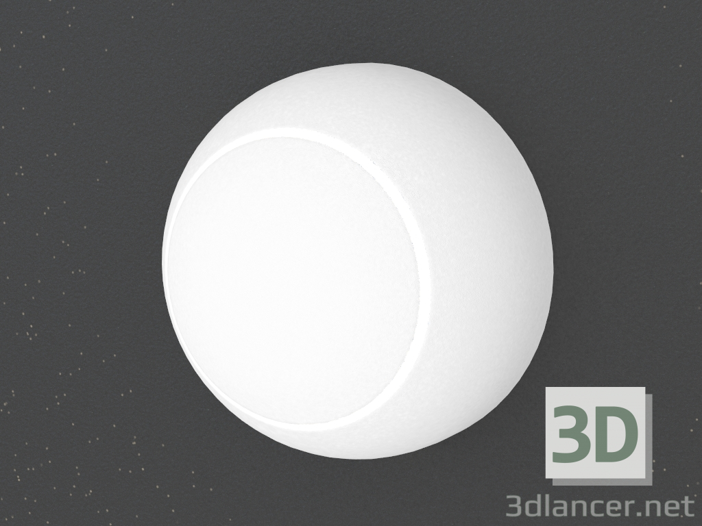 modello 3D False lampada da parete a LED (DL18428 11WW-White) - anteprima