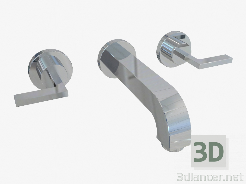 modèle 3D Mitigeur de bain pour installation encastrée - preview