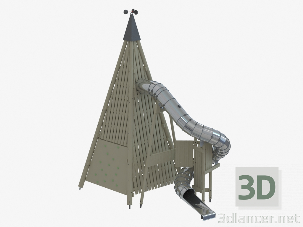 3d модель Дитячий ігровий комплекс Піраміда (SL1101) – превью