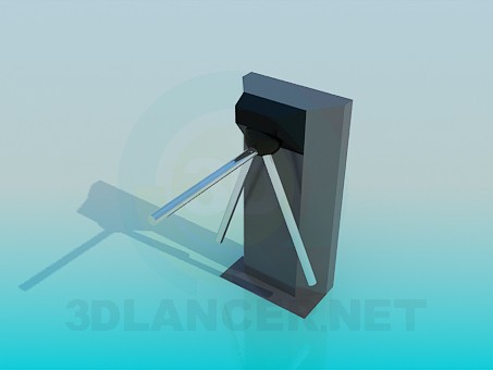 modelo 3D Torniquete para pasar - escuchar modelo 3D Torniquete para pasar - escuchar