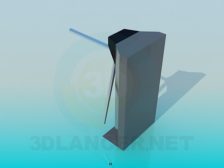 modelo 3D Torniquete para pasar - escuchar modelo 3D Torniquete para pasar - escuchar