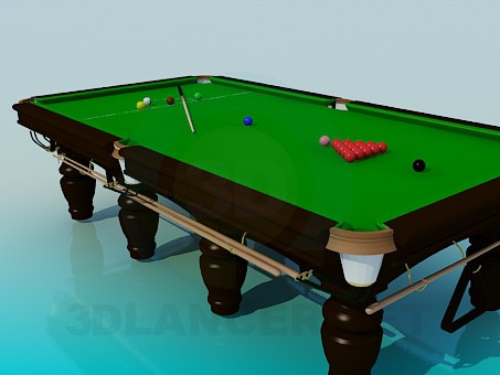 3D Modell Billard-Tisch - Vorschau