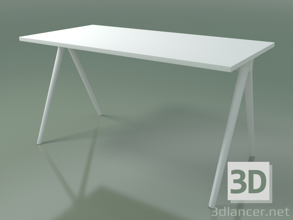 modèle 3D Table rectangulaire 5400 (H 74 - 69x139 cm, mélamine N01, V12) - preview