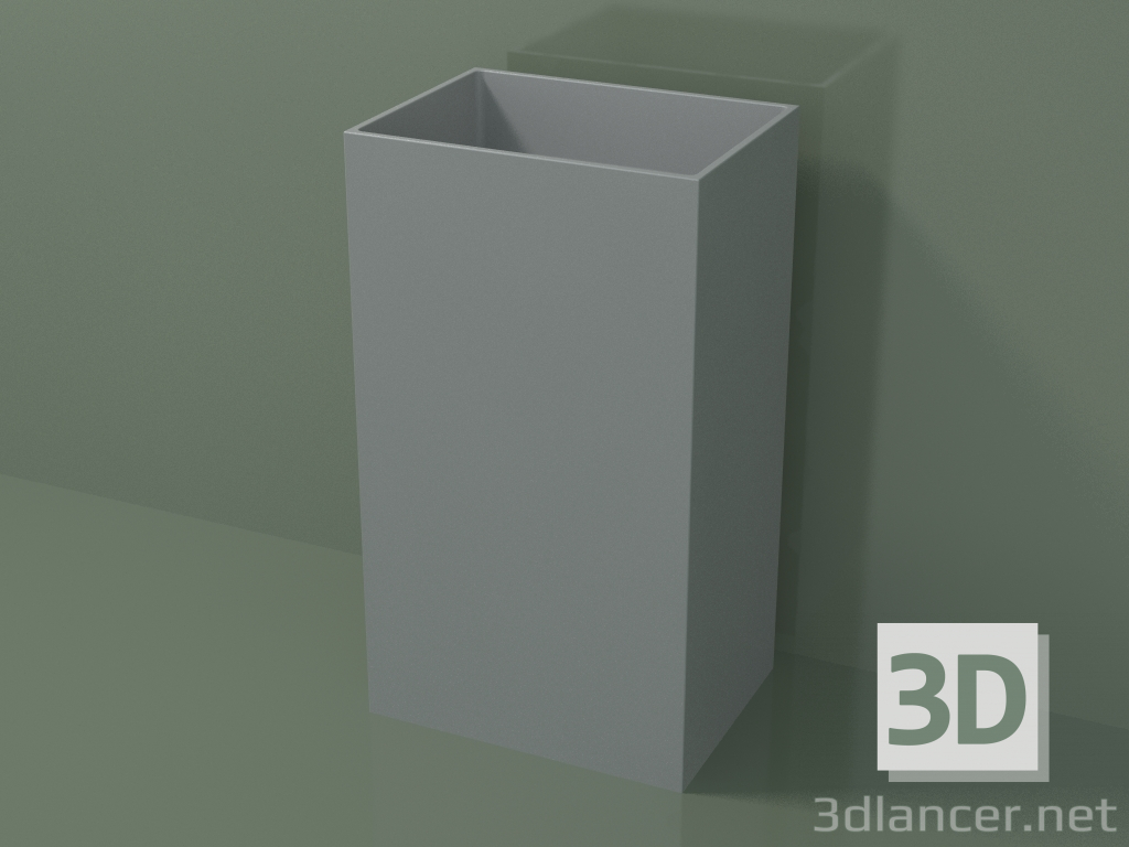 modèle 3D Lavabo sur pied (03UN26101, gris argenté C35, L 48, P 36, H 85 cm) - preview