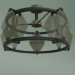 3d model Ceiling chandelier Aragon 60116-5 (black) - preview