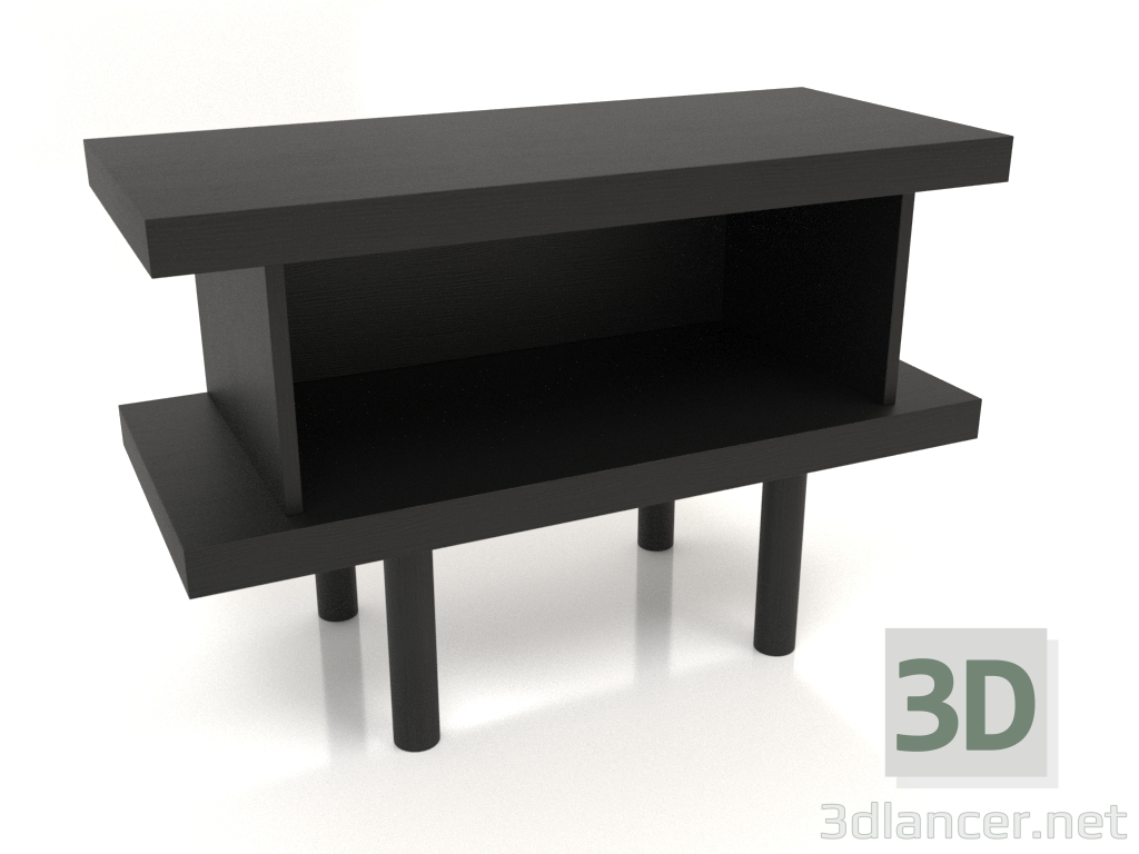 3d model Mueble TM 12 (900x400x600, madera negro) - vista previa
