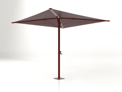 Parapluie pliant avec une petite base (Rouge vin)
