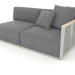Modelo 3d Módulo de sofá seção 1 direita (cinza cimento) - preview