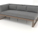3D Modell Modulares Sofa, Abschnitt 1 links (Bronze) - Vorschau