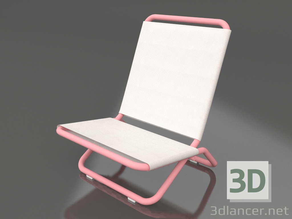 3D Modell Stuhl (Rosa) - Vorschau