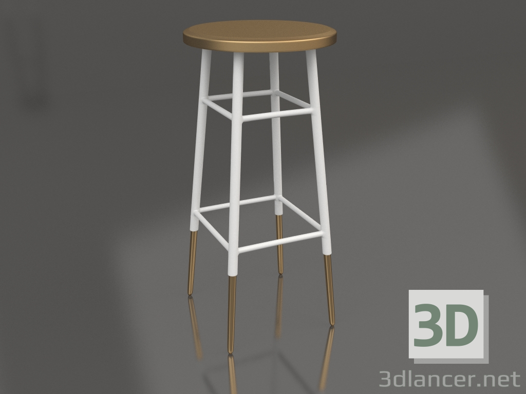 Modelo 3d Banqueta de bar FM03-WT00WG00 - preview