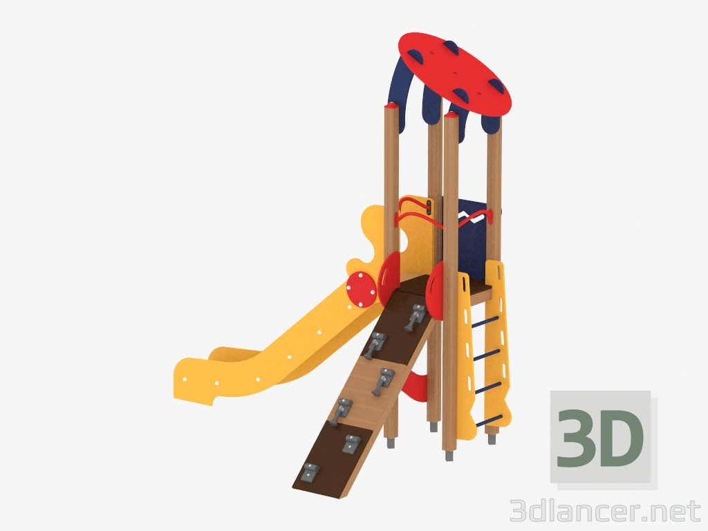 3d model Children's play complex (1109) - preview