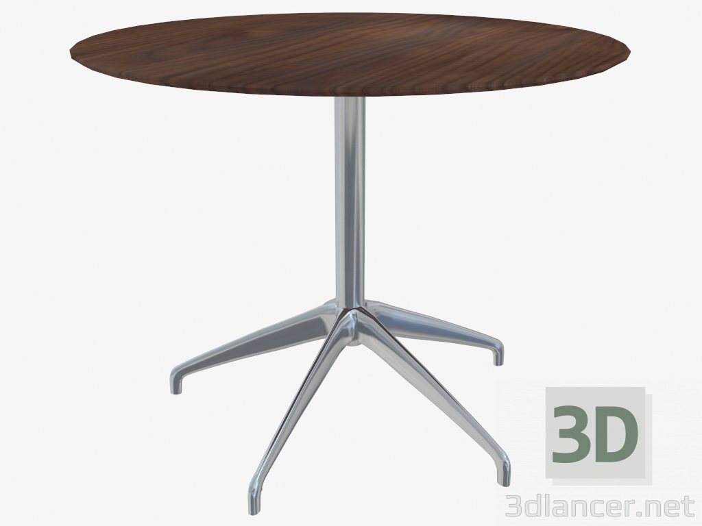 3d model Coffee table (walnut 70x55) - preview