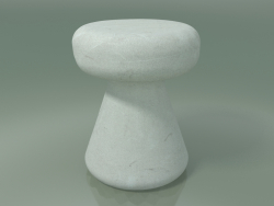 Side table, ottoman, street InOut (44, White Ceramic)