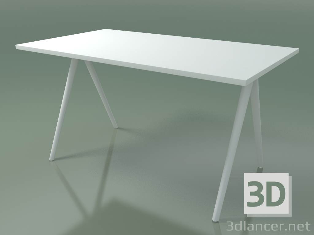 modello 3D Tavolo rettangolare 5401 (H 74 - 79x139 cm, melamina N01, V12) - anteprima