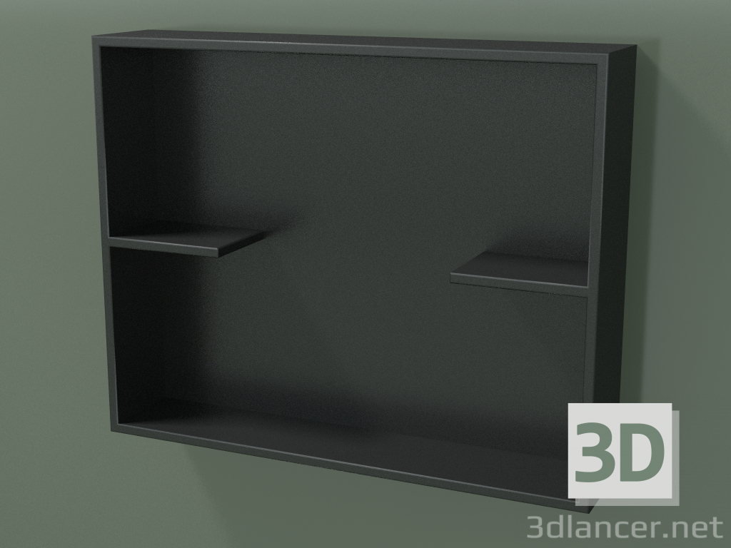 3 डी मॉडल अलमारियों के साथ खुला बॉक्स (90U31002, डीप निशाचर C38, L 60, P 12, H 48 सेमी) - पूर्वावलोकन