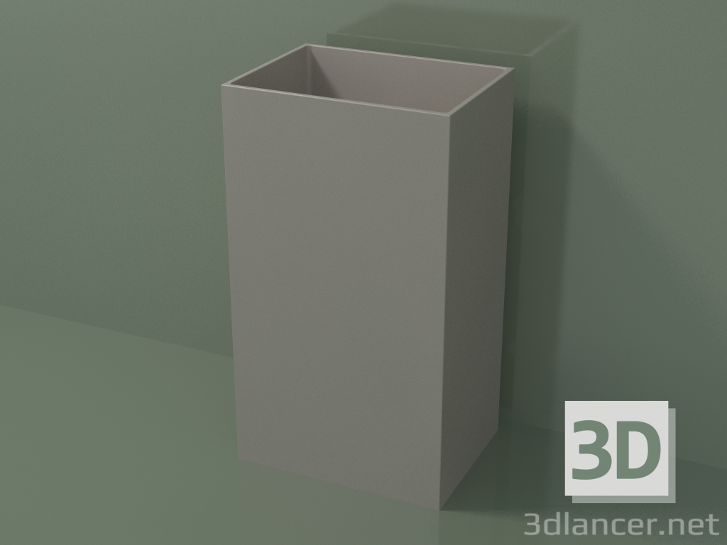 modello 3D Lavabo da terra (03UN26101, Clay C37, L 48, P 36, H 85 cm) - anteprima