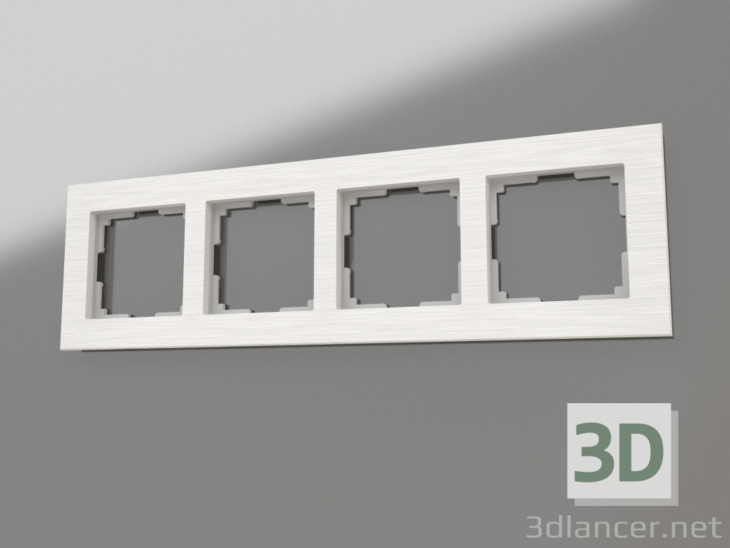modèle 3D Cadre pour 4 poteaux (aluminium) - preview