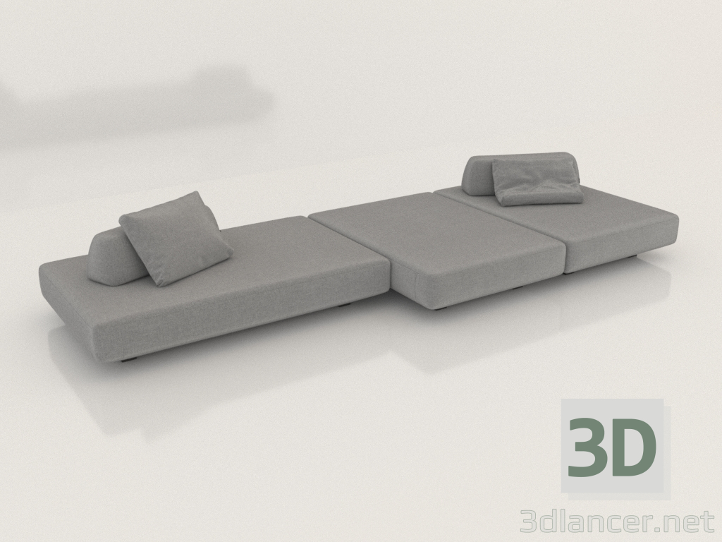 3D Modell Modulares Sofa BOCA TOMMY - Vorschau