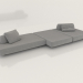 3D Modell Modulares Sofa BOCA TOMMY - Vorschau
