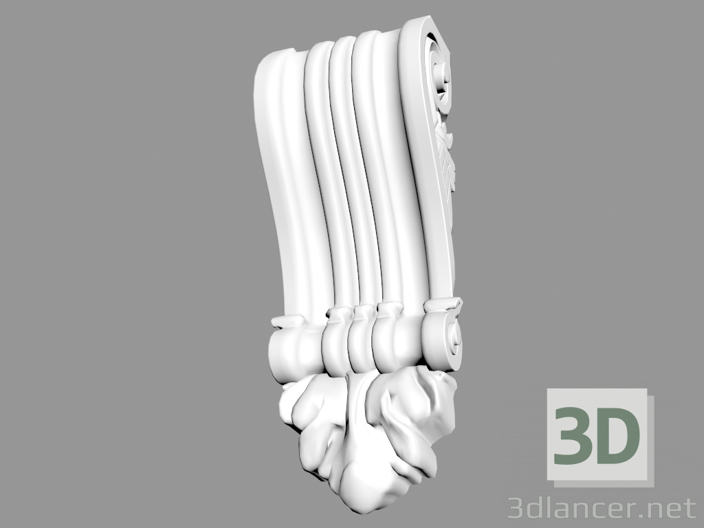 3D modeli B977 köşeli ayraç - önizleme