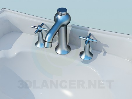 3d model Two sink with legs - preview 3d model Two sink with legs - preview
