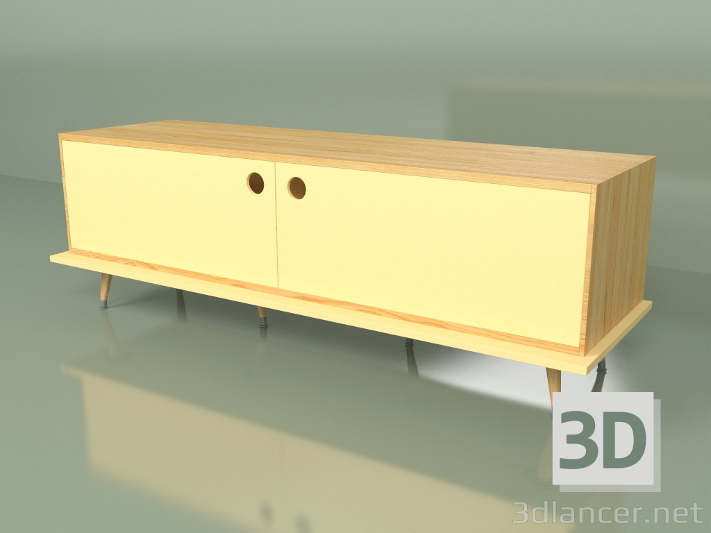 3D modeli Bordür taşı Woodi (sarı hardal) - önizleme