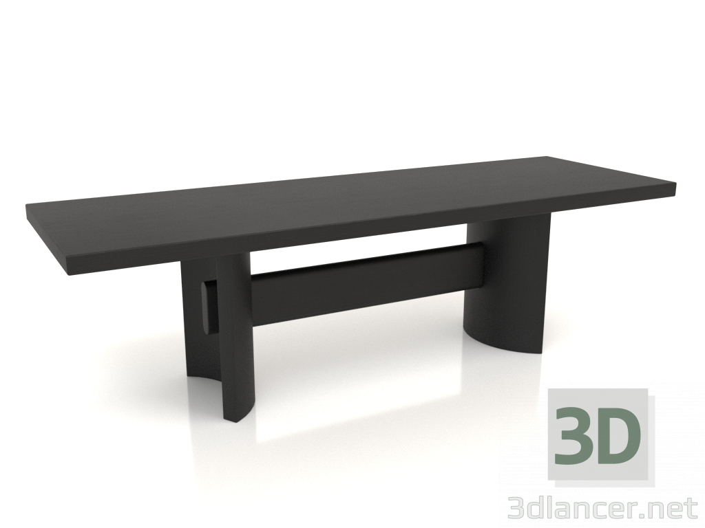 modello 3D Panca VK (1200x400x350, legno nero) - anteprima