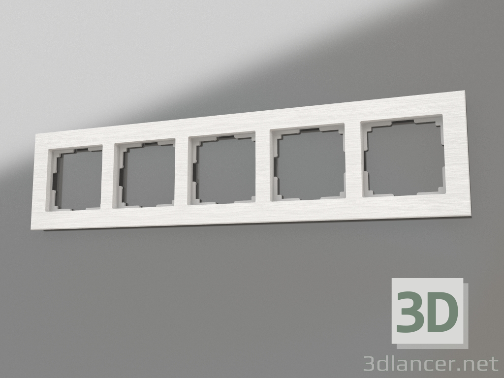 modèle 3D Cadre pour 5 poteaux (aluminium) - preview