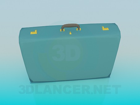 modèle 3D Porte-Documents, Attache Double serrures à combinaison - preview
