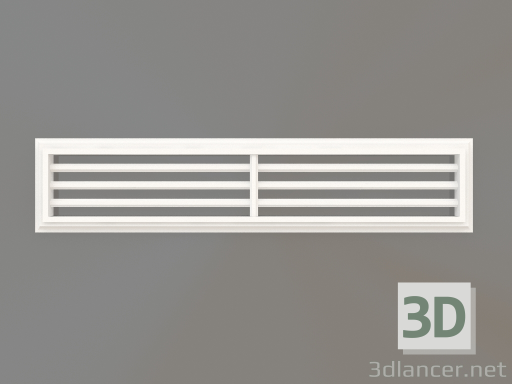 3d model Gypsum ventilation grills VR 020 (86x400x14) - preview