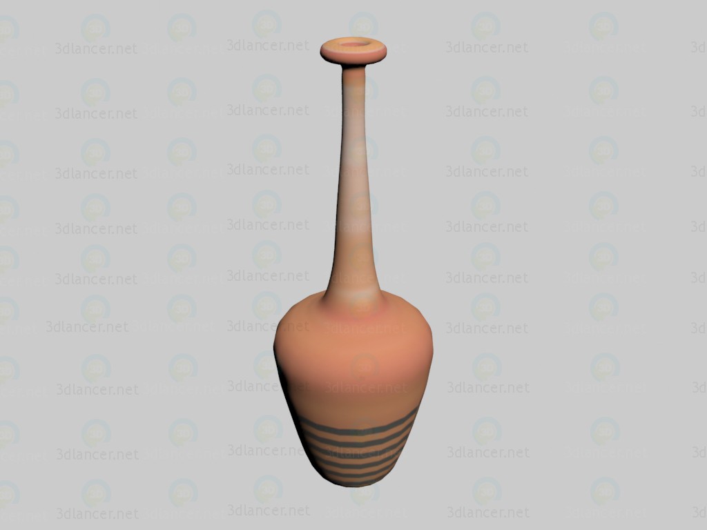 3D Modell Vase-Petra (Orange) - Vorschau